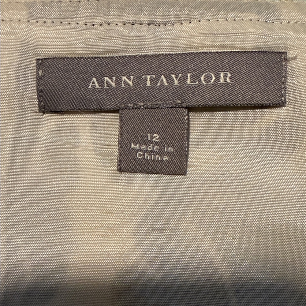 Ann Taylor Black and White Floral A-Line Skirt - Picture 3 of 4